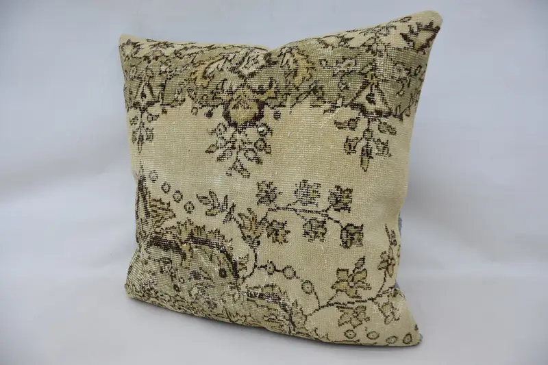 Oriental Pillow Sham, Boho Pillow Sham Cover, Pillow for Couch, Tribal Cushion Cover, 32x32 Beige Pillow Sham, Gift Pillow, Pillow Case - 5
