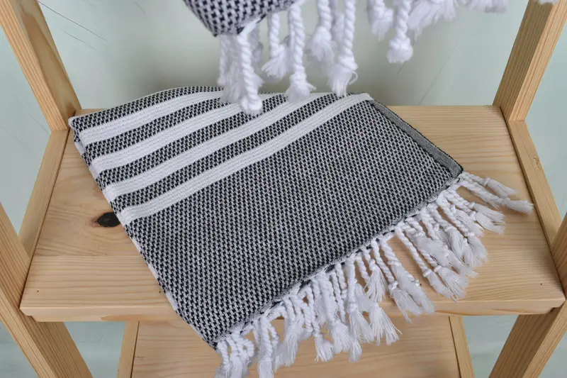 Decorative Towel, Bridal Shower Favor, Wedding Favors, Personalized Hand Towel, Bachelorette Towel, 44x24 Cotton Striped Towel, Turkish Tea Towel - 5