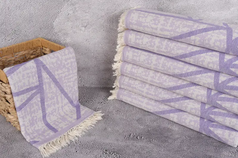 Quick-dry towel, Custom Wedding Gift, Wedding Favors, Handmade Turkish hammam towel, Christmas Favors, 70x40 Cotton Asymmetric Design Towel - 4