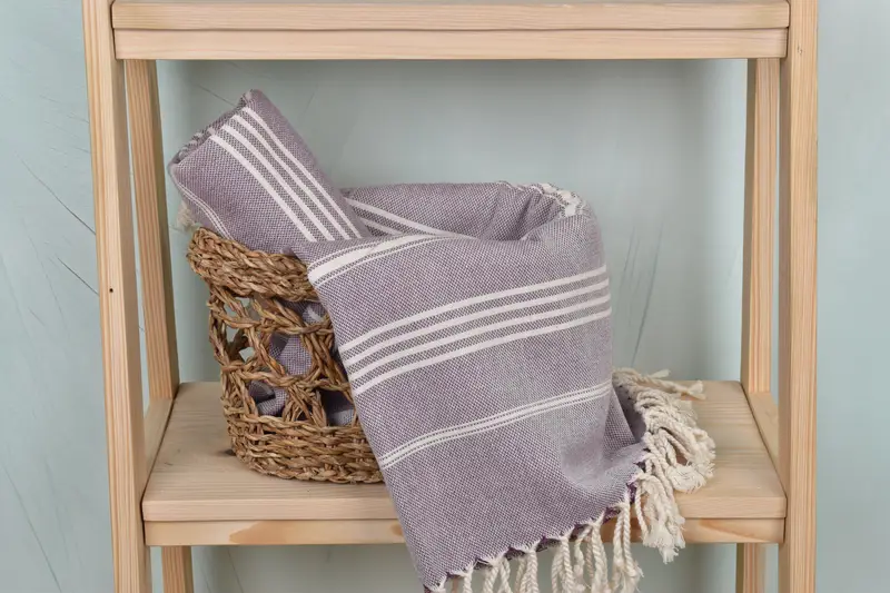 Organic Turkish towel, Absorbent Turkish peshtemal towel for beach use, Bridesmaid Gift Towel, Beach Towel Gift, Bachelor Gift, Organic Beach Towel - 4
