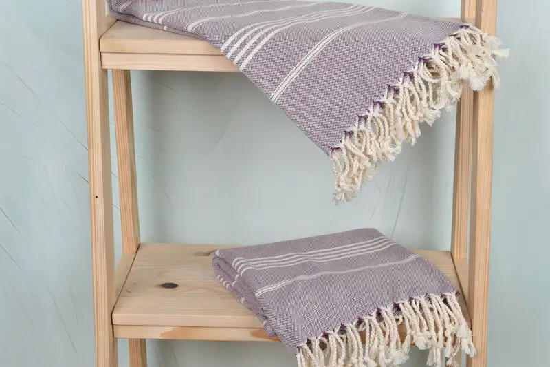 Organic Turkish towel, Absorbent Turkish peshtemal towel for beach use, Bridesmaid Gift Towel, Beach Towel Gift, Bachelor Gift, Organic Beach Towel - 5
