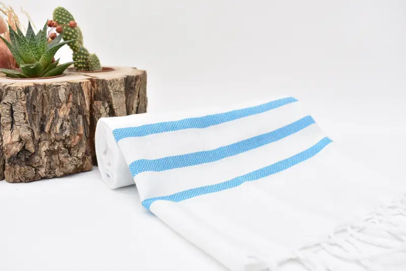 Handmade Gift, Personalized Gift, Valentines Day Gift For Him, Bathroom Towels, 40x24 Cotton Striped Towel, Best Friend Gift, Turkish Hand Towel - 5