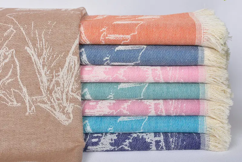 Monogram mutfak havlu, spa havlu, hediye kutuları çay havlu, kişiselleştirilmiş bulaşık havlu, 28x20 pamuklu manzara desenli havlu, Türk el havlu - 1