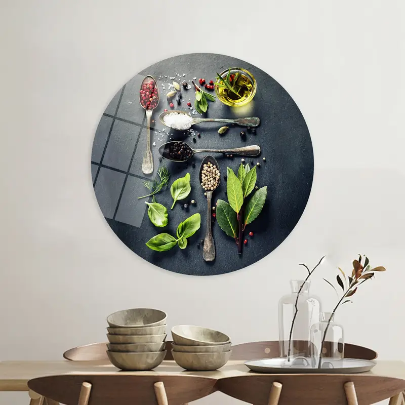 Elegant Spices Photo Canvas: Contemporary Kitchen Art Print