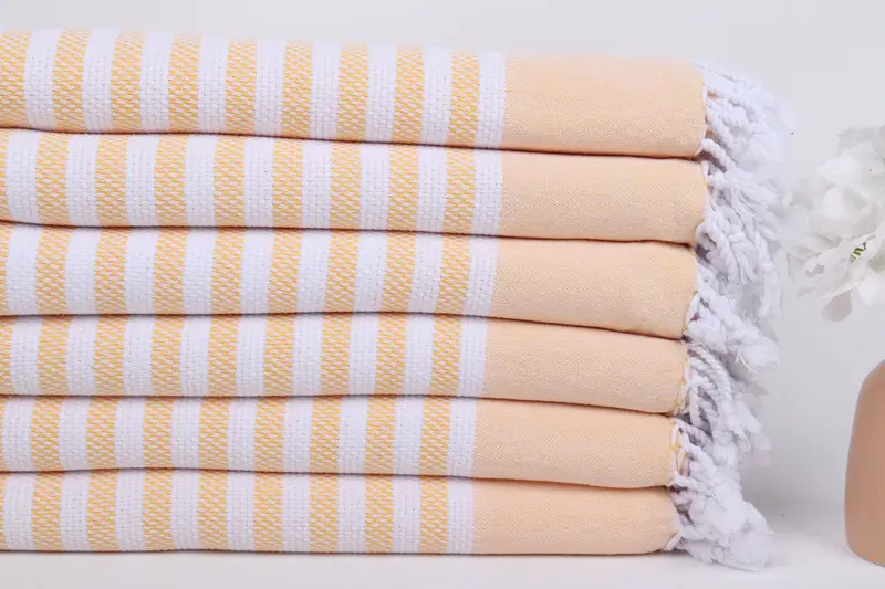 Guest Towel, Handmade Gift, Wedding Favors, 68x40 Cotton Striped Towel, Fouta towel, Beach Bachelorette Party Decorations, Turkish hand towel - 3