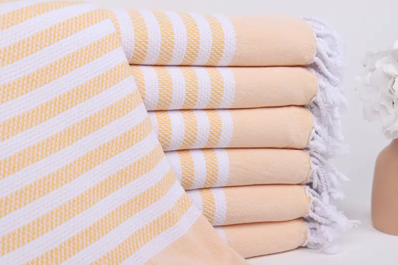 Guest Towel, Handmade Gift, Wedding Favors, 68x40 Cotton Striped Towel, Fouta towel, Beach Bachelorette Party Decorations, Turkish hand towel - 1