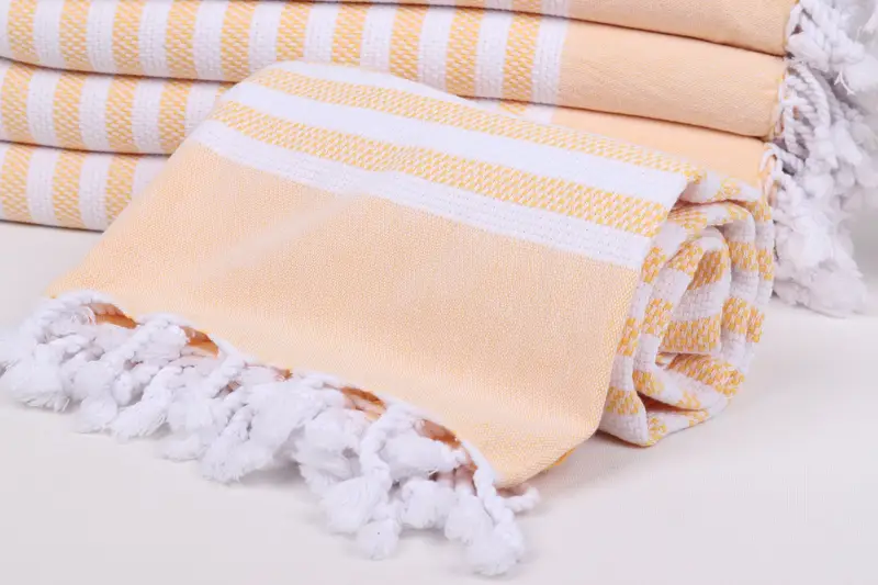 Guest Towel, Handmade Gift, Wedding Favors, 68x40 Cotton Striped Towel, Fouta towel, Beach Bachelorette Party Decorations, Turkish hand towel - 4