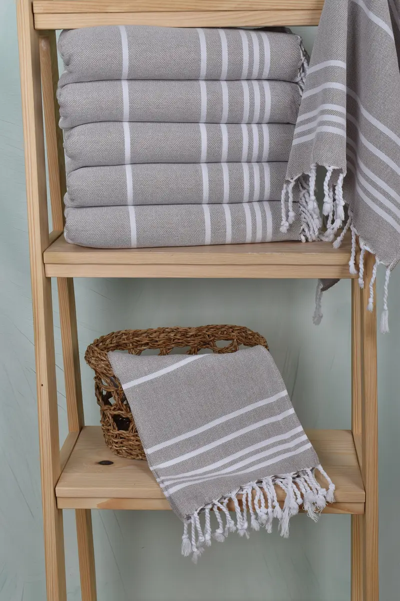 Personalized Dish Towel, Personalized Gift, 38x18 Cotton Striped Towel, Turkish Tea Towel, Mother Of The Groom Gift, Gift For Her, Boyfriend Gift - 3