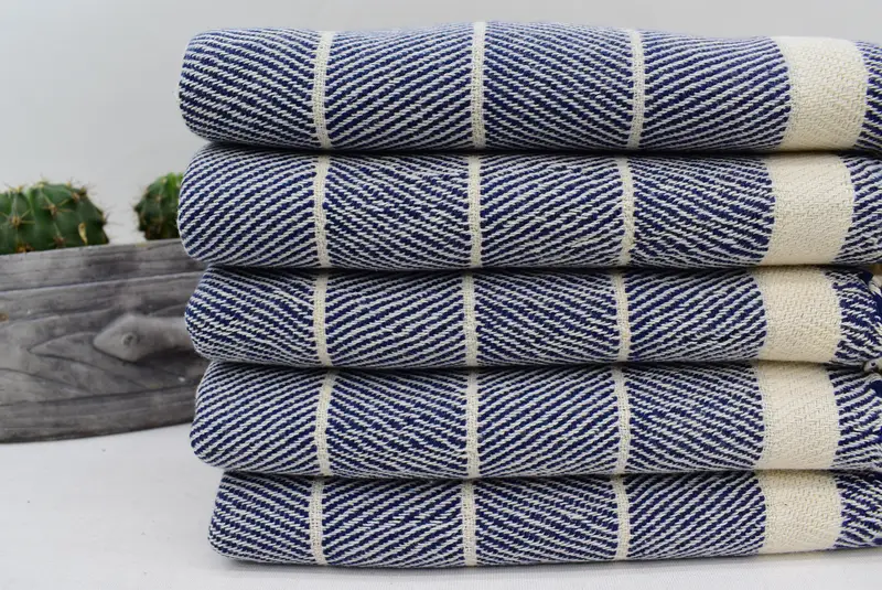 36x16 Cotton Striped Towel, Embroidery Towels, Spa Towel, Housewarming Gift, Best Wedding Gift, Monogram Kitchen Towel, Wedding Gift, Kitchen Towel - 3
