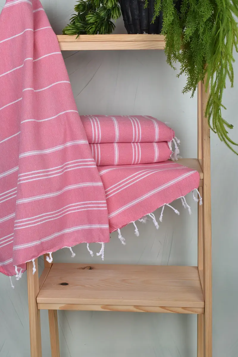 Wedding Favors, Wedding Anniversary Gift, Personalized Kitchen Towel, 40x24 Cotton Striped Towel, Personalized Turkish Towel, Monogrammed Hand Towel - 6