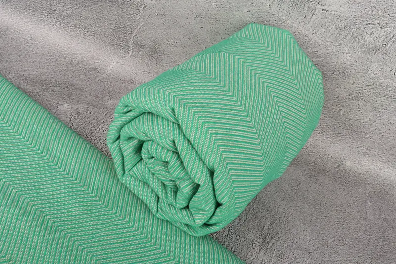 84x68 Cotton Zig zag Towel, Engagement Gift, Wedding Favors, Beach Bachelorette Party Decorations, Throw Blanket Couch, Throw Blanket - 7