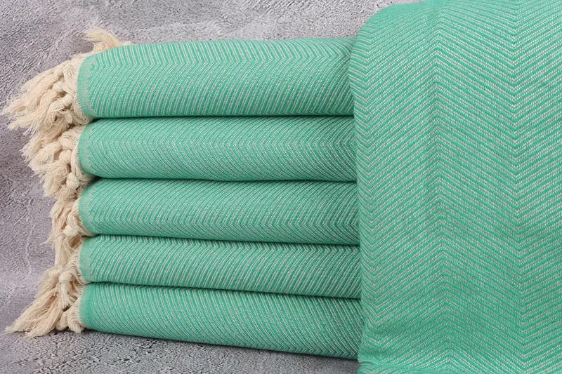 84x68 Cotton Zig zag Towel, Engagement Gift, Wedding Favors, Beach Bachelorette Party Decorations, Throw Blanket Couch, Throw Blanket - 1