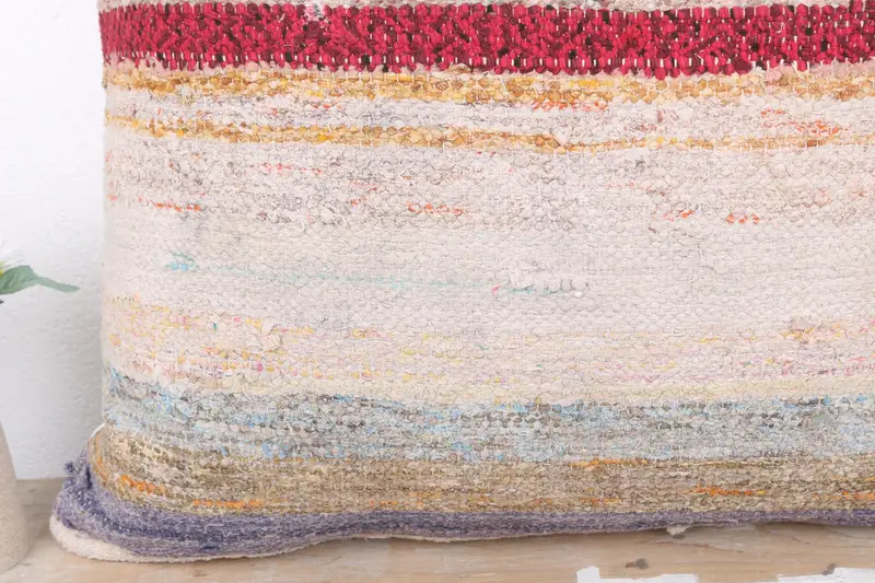 Home Decor Pillow, Vintage Kilim Pillow, Ethnic Pillow Sham, Patio Pillow Sham, Vintage Kilim Throw Pillow, 24x24 White Pillow, Pillow Sham - 3