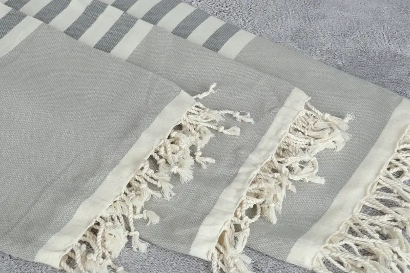 Toalla absorbente, Peshtemal, toalla de playa de lujo turco Peshtemal, regalo de dama de honor personalizado, toalla fouta, toalla a rayas de algodón de 70x40, toalla de spa - 10