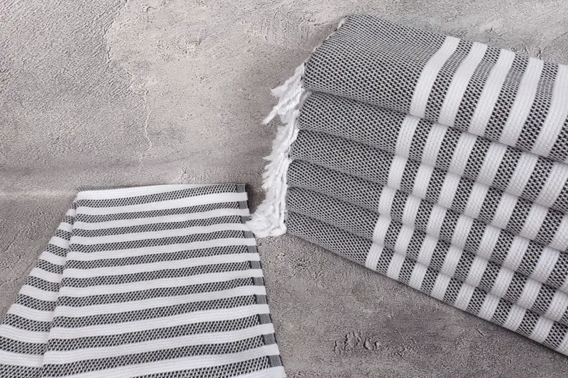 Bachelorette Party Favors, Personalized Gifts, Monogram Towels, 44x24 Cotton Striped Towel, Bathroom Towels, Wedding Gift, Customized Turkish Towel - 2