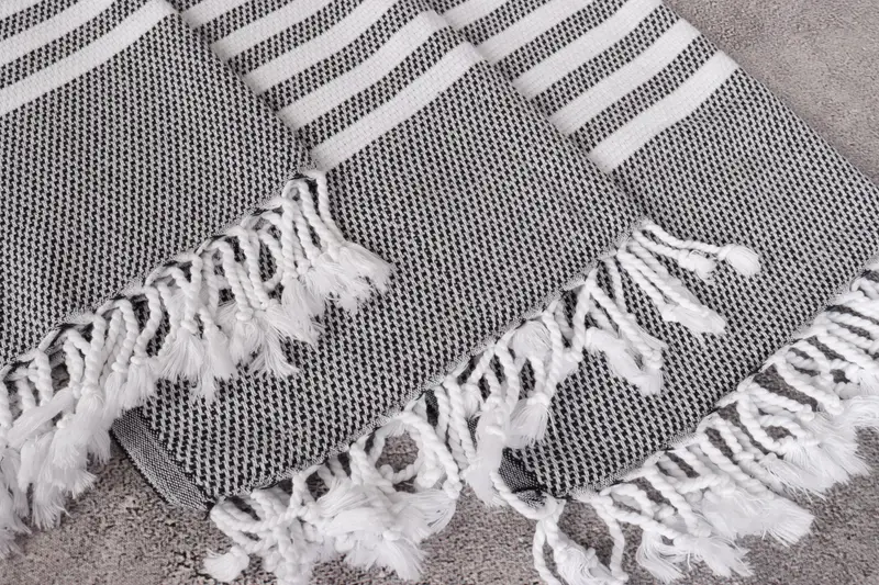 Bachelorette Party Favors, Personalized Gifts, Monogram Towels, 44x24 Cotton Striped Towel, Bathroom Towels, Wedding Gift, Customized Turkish Towel - 5