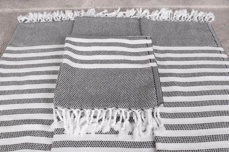 Bachelorette Party Favors, Personalized Gifts, Monogram Towels, 44x24 Cotton Striped Towel, Bathroom Towels, Wedding Gift, Customized Turkish Towel - 4