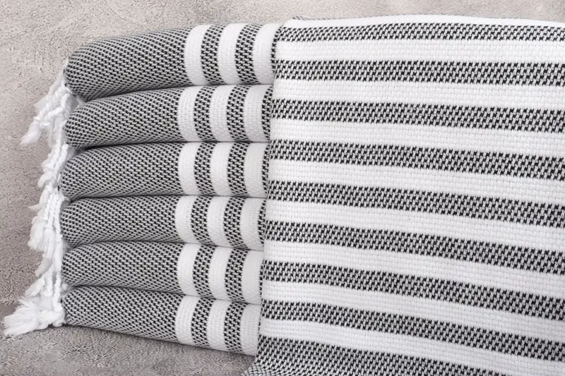 Bachelorette Party Favors, Personalized Gifts, Monogram Towels, 44x24 Cotton Striped Towel, Bathroom Towels, Wedding Gift, Customized Turkish Towel - 1
