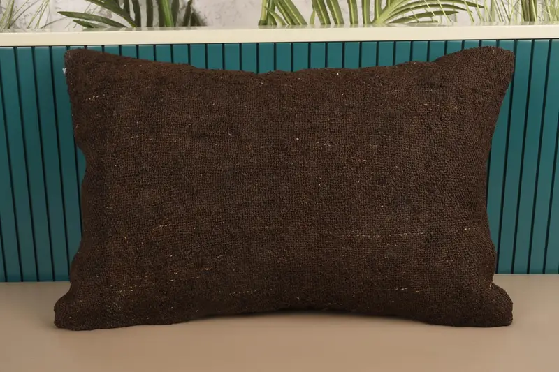 Thank You Gift Turkish Pillow Sham, 16x24 inch Gift Brown Cushion Cover - 1