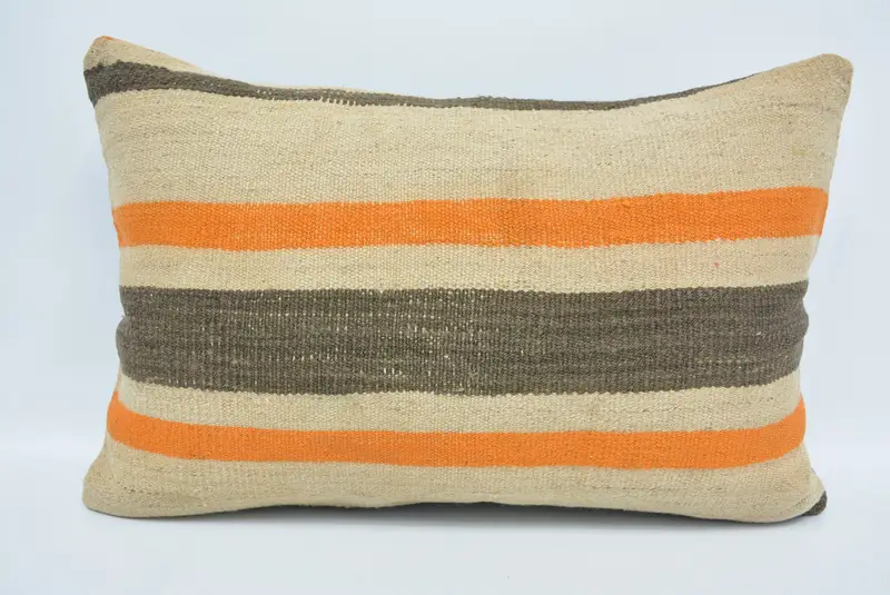 16x24 Beige Pillow Case, Kilim Pillow Cover, Accent Throw Pillow Cover, Ethnical Kilim Rug Pillow, Pillow Cover, Boho Pillow Sham Cover - 1