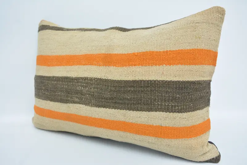 16x24 Beige Pillow Case, Kilim Pillow Cover, Accent Throw Pillow Cover, Ethnical Kilim Rug Pillow, Pillow Cover, Boho Pillow Sham Cover - 4