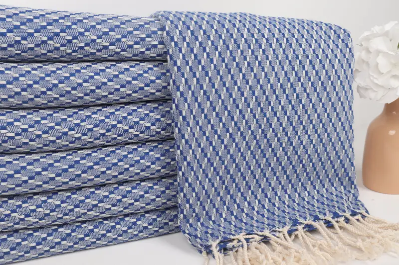 68x40 Cotton Geometric Towel, Bridesmaid Favors, Wedding Hand Made Gift, Wedding Gifts Towel, Towel With Name, Embroidered Towel, Quick-dry towel - 2