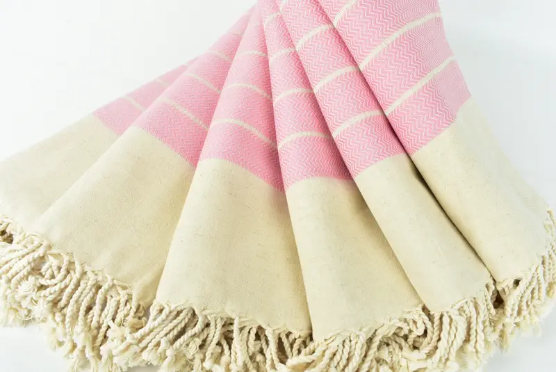 Bachelor Party Favors, Best Friend Gift, Embroidered Beach Towel, Handmade Gift, Summer Towel, Monogram Turkish Towel, 68x40 Linen Zig zag Towel - 4
