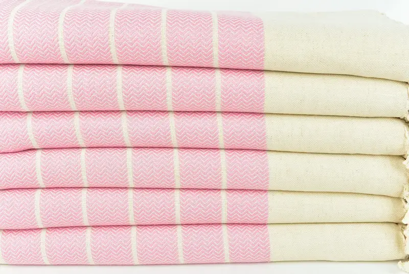 Bachelor Party Favors, Best Friend Gift, Embroidered Beach Towel, Handmade Gift, Summer Towel, Monogram Turkish Towel, 68x40 Linen Zig zag Towel - 2