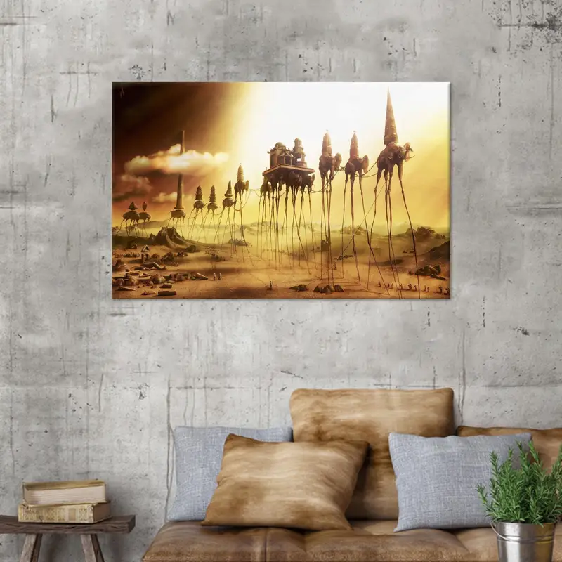 Elephants Canvas , Dali Canvas Art Decor, Salvador Dali Wall Art, Surreal Artwork, Modern Canvas, Abstract Artwork, Reproduction Art, - 8