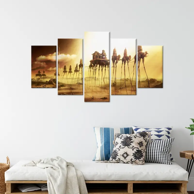 Elephants Canvas , Dali Canvas Art Decor, Salvador Dali Wall Art, Surreal Artwork, Modern Canvas, Abstract Artwork, Reproduction Art, - 2