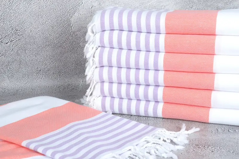Embroidered Towel, Gift For Wedding Day, Home Decor Gifts, Absorbent Turkish towel, Bachelorette Party Favor, 70x40 Cotton Striped Towel, Gym Towel - 2