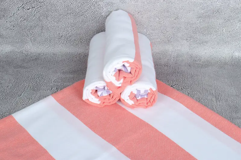 Embroidered Towel, Gift For Wedding Day, Home Decor Gifts, Absorbent Turkish towel, Bachelorette Party Favor, 70x40 Cotton Striped Towel, Gym Towel - 7
