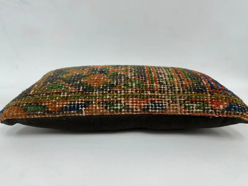 Pillow, 8x16 Green Cushion, Kilim Pillow, Pet Pillow Sham, Floor Cushion Case, Bolster Pillow Case, Vintage Pillow, Pillow for Couch - 5