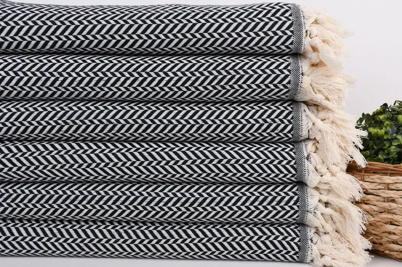 Wedding Gift, 70x40 Cotton Chevron Towel, Peshtemal Towel, Girls Weekend Favors, Christmas Favors, Beach Towel Gift, Turkish Towel Monogram - 2