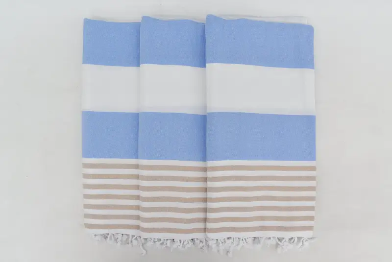 Personalized Towel Gift, Turkish bath towel, Personalized Gift For Her, Turkish beach towel, Lightweight towel, 70x40 Cotton Striped Towel - 3