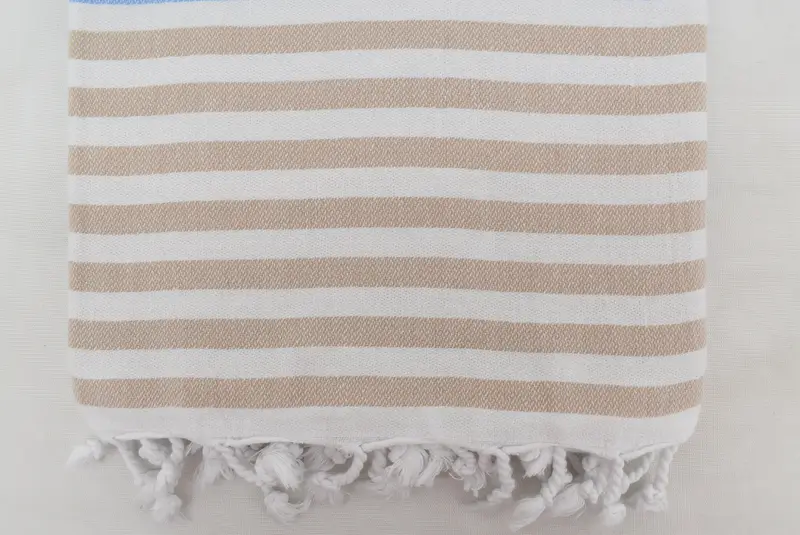 Personalized Towel Gift, Turkish bath towel, Personalized Gift For Her, Turkish beach towel, Lightweight towel, 70x40 Cotton Striped Towel - 6