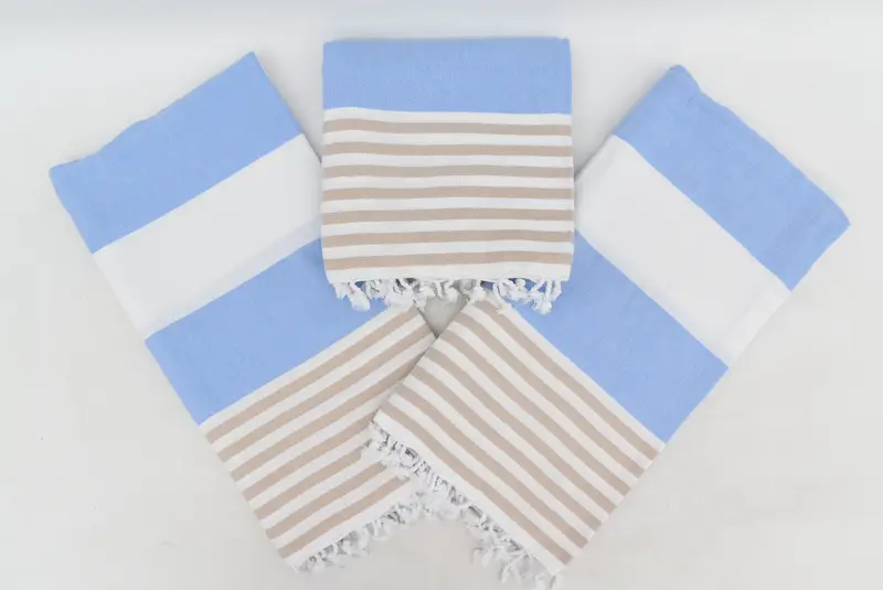 Personalized Towel Gift, Turkish bath towel, Personalized Gift For Her, Turkish beach towel, Lightweight towel, 70x40 Cotton Striped Towel - 4
