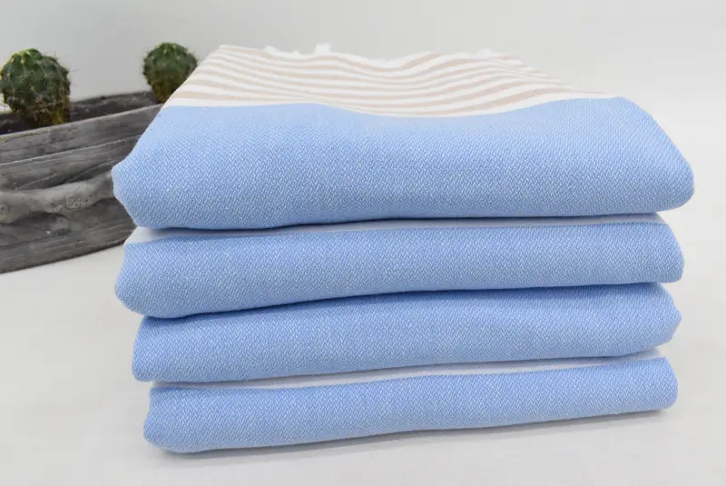 Personalized Towel Gift, Turkish bath towel, Personalized Gift For Her, Turkish beach towel, Lightweight towel, 70x40 Cotton Striped Towel - 5