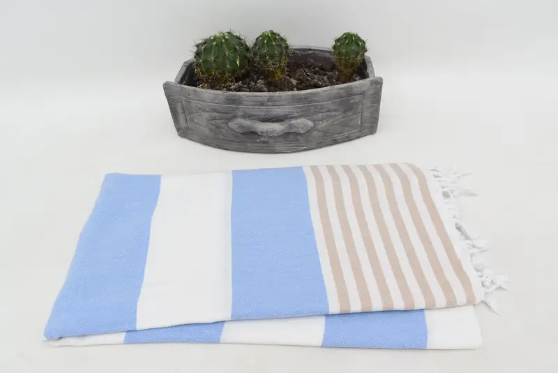 Personalized Towel Gift, Turkish bath towel, Personalized Gift For Her, Turkish beach towel, Lightweight towel, 70x40 Cotton Striped Towel - 8