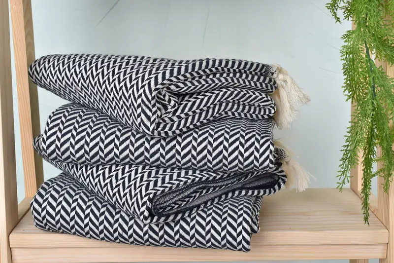 Gift For Coworker, Wedding Favors, Traditional Turkish peshtemal for hammam, Bachelorette Party Gifts, 70x40 Cotton Chevron Towel, Luxury towel - 7