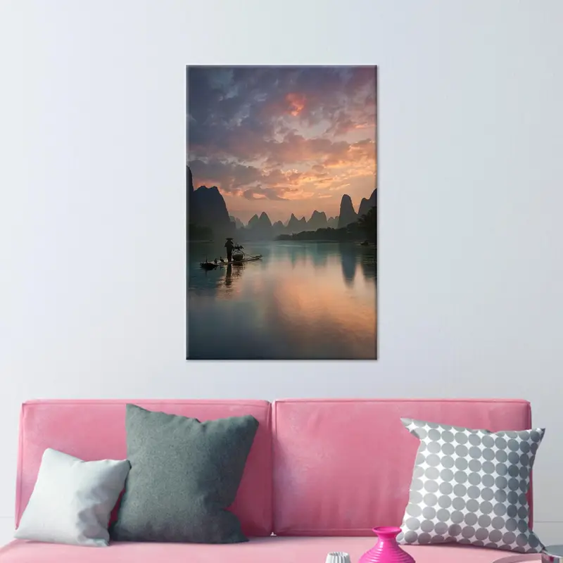 Serenidad de Guilin: lienzo impreso de la belleza del paisaje chino