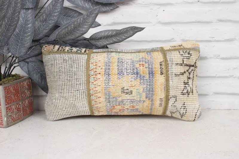 8x16 Orange Pillow Case, Pillow for Couch, Pillow for Sofa, Pillow Cover, Cotton Pillow Cover, Turkish Pillow, Southwestern Pillow, Rustic Cushion - 1