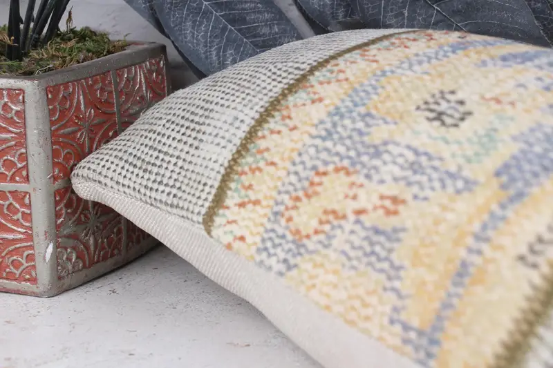8x16 Orange Pillow Case, Pillow for Couch, Pillow for Sofa, Pillow Cover, Cotton Pillow Cover, Turkish Pillow, Southwestern Pillow, Rustic Cushion - 7