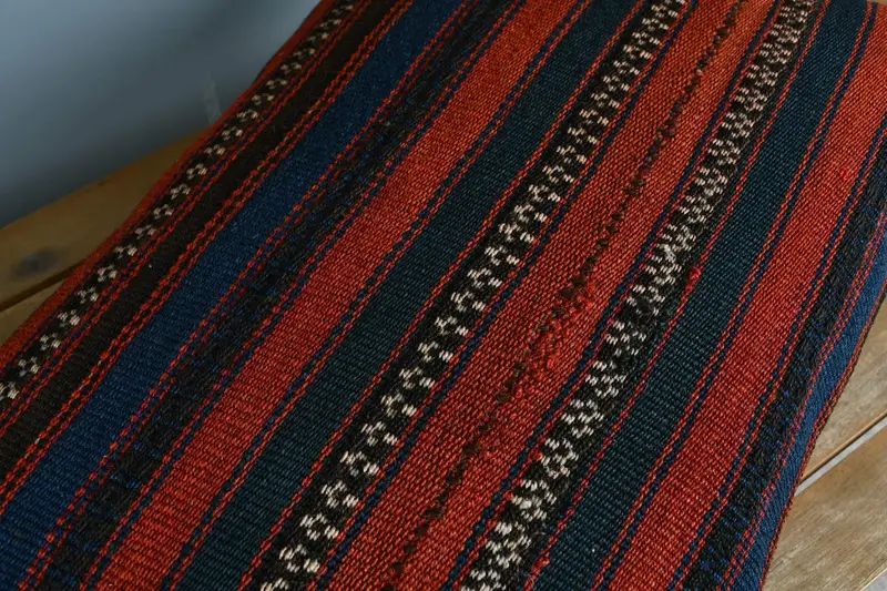 Pillow Cover, Vintage Kilim Throw Pillow, Interior Designer Pillow, Antique Pillows, 16x24 Red Pillow, Luxury Cushion Case - 4