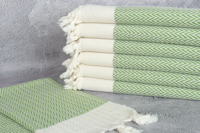 Gift For The Home Decor, 34x18 Cotton Zigzag Design Towel, Custom Hand Towel, Personalized Gift, Birthday Gift, Home Decor Gifts, Turkish Tea Towel - 2
