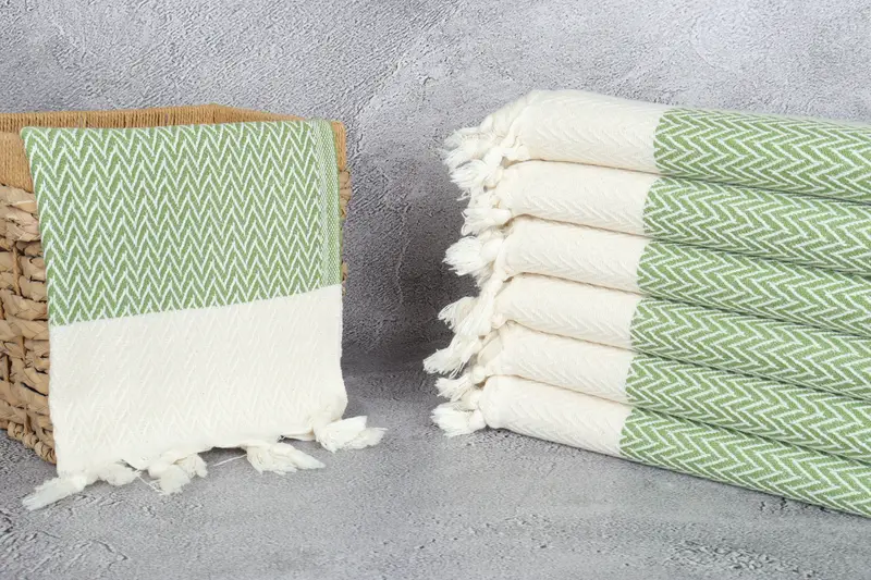 Gift For The Home Decor, 34x18 Cotton Zigzag Design Towel, Custom Hand Towel, Personalized Gift, Birthday Gift, Home Decor Gifts, Turkish Tea Towel - 3