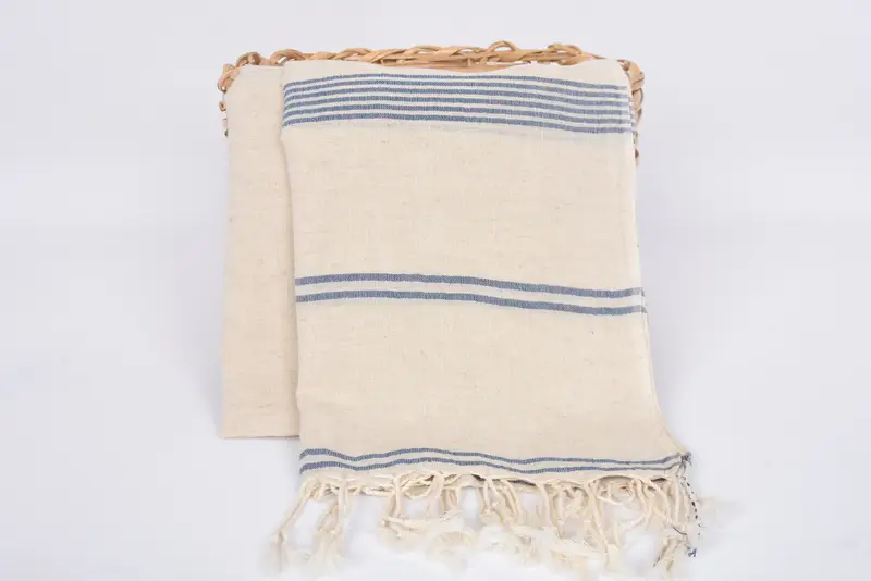 Gift For Her, Best Friend Christmas Gift, Handmade Turkish Towel, Spa Towel, Personalized Wedding Gift, Handmade Gift, 80x36 Cotton Striped Towel - 5