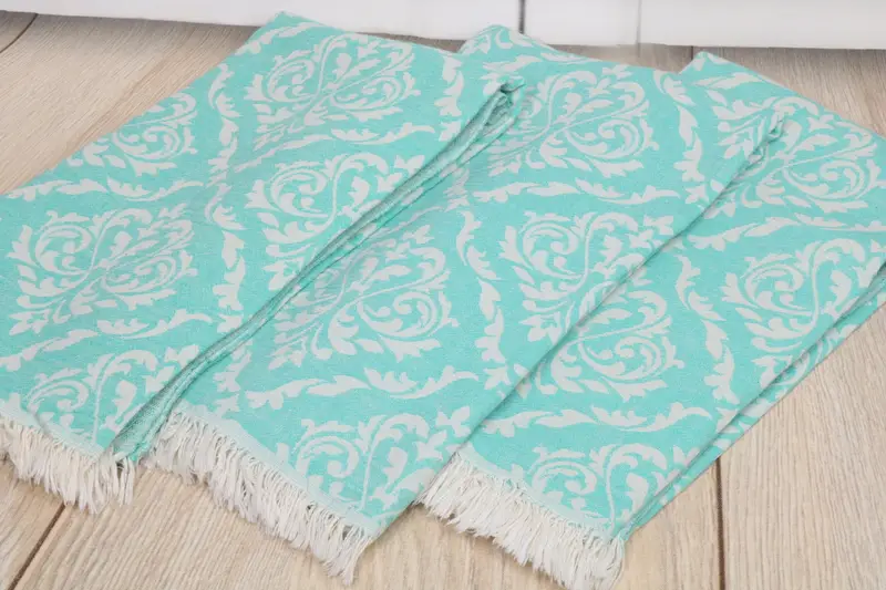 Personalized Towel, Lightweight Turkish towel, Personalized Gift For Him, Sand-resistant towel, Beach Towel Monogram, 68x36 Cotton Baroque Towel - 7