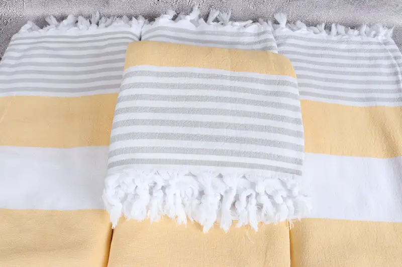 Sand-resistant towel, Personalized Wedding Gift For Couple, 68x36 Cotton Striped Terry Towel, Bachelorette Party Gift, Embroidered Towel, Gym Towel - 4