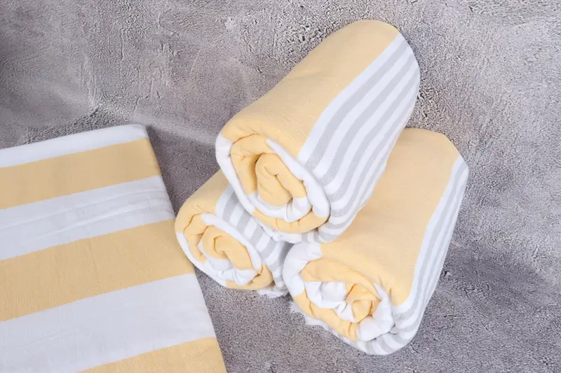 Sand-resistant towel, Personalized Wedding Gift For Couple, 68x36 Cotton Striped Terry Towel, Bachelorette Party Gift, Embroidered Towel, Gym Towel - 8